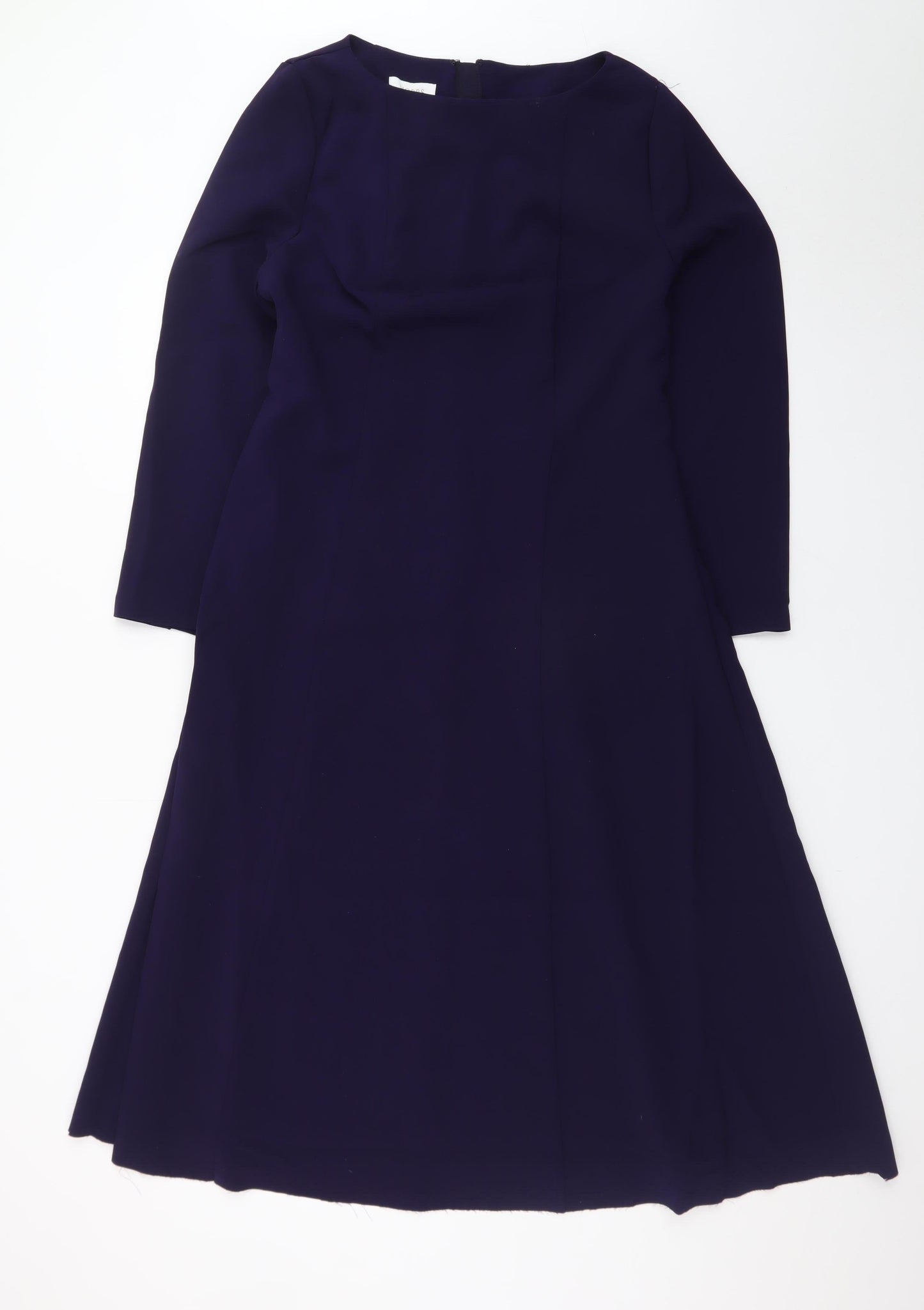 Hobbs Women’s Blue Long Sleeve A-Line Dress Size 12