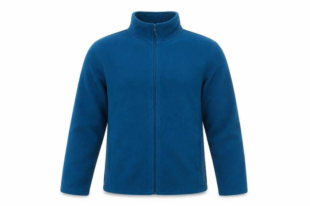 Yessica Unisex Blue Fleece Full Zip Jacket L Lightweight