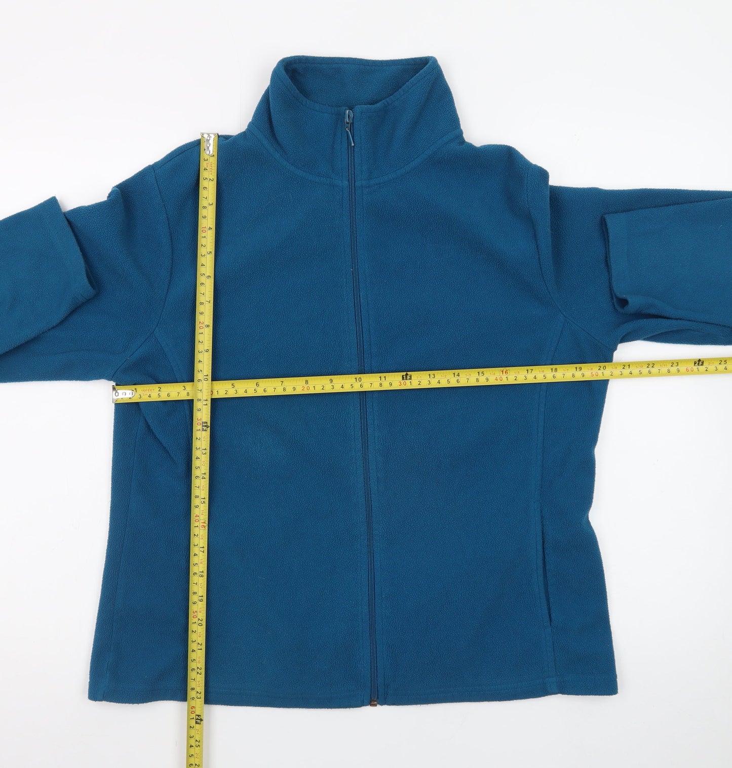 Yessica Unisex Blue Fleece Full Zip Jacket L Lightweight