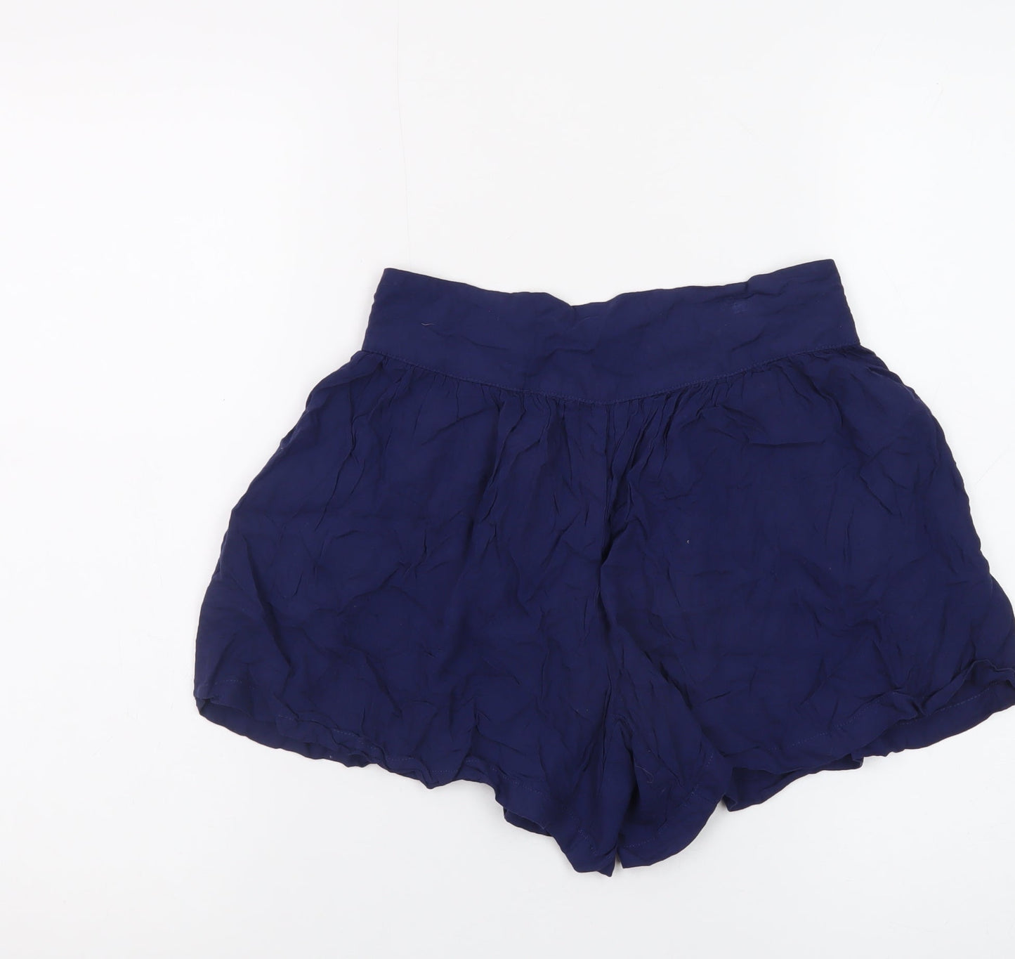Next Women’s Blue Culotte Shorts Size 8 Lightweight Viscose