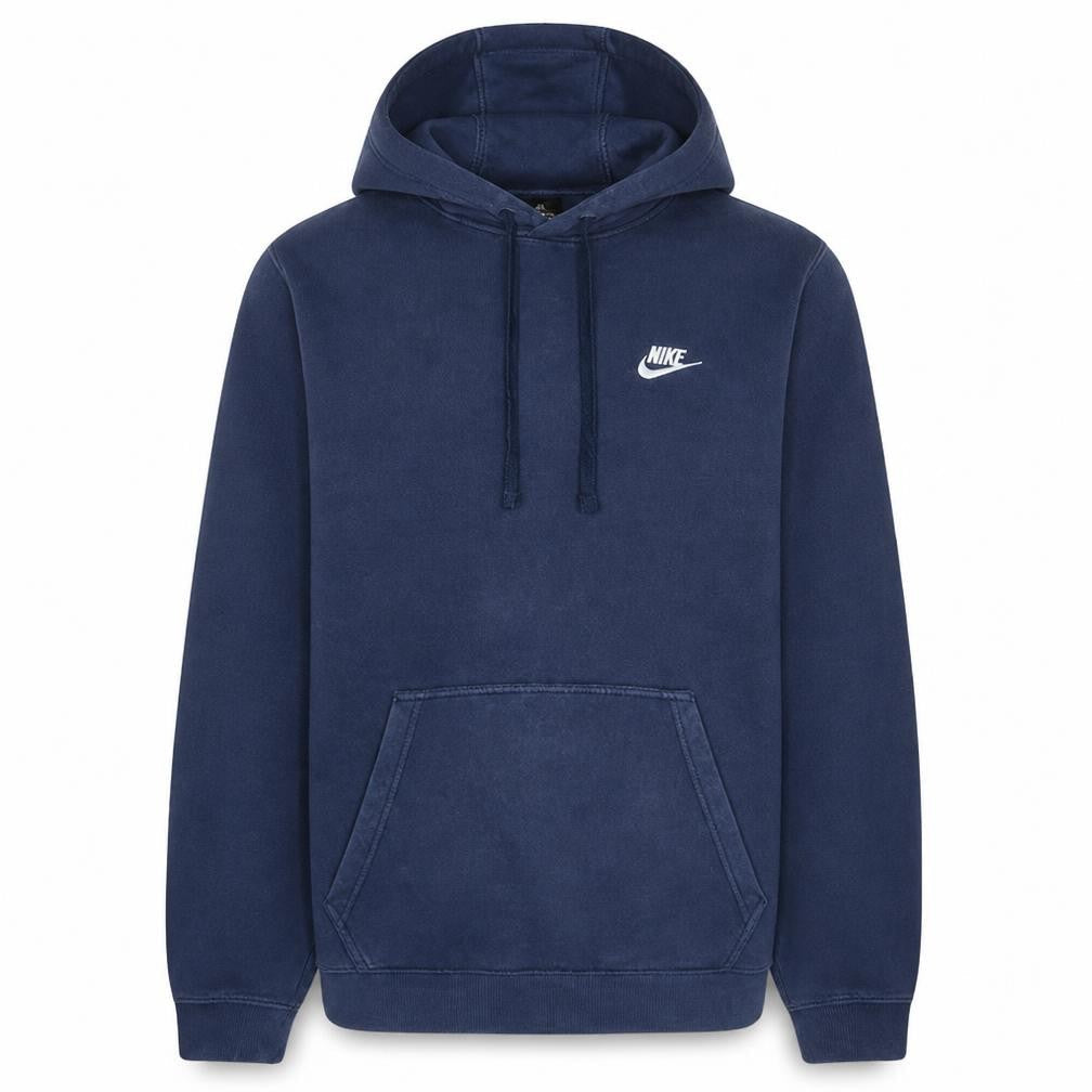 Nike Men's Blue Pullover Fleece Hoodie Medium Regular Fit