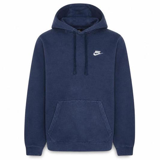 Nike Men's Blue Pullover Fleece Hoodie Medium Regular Fit