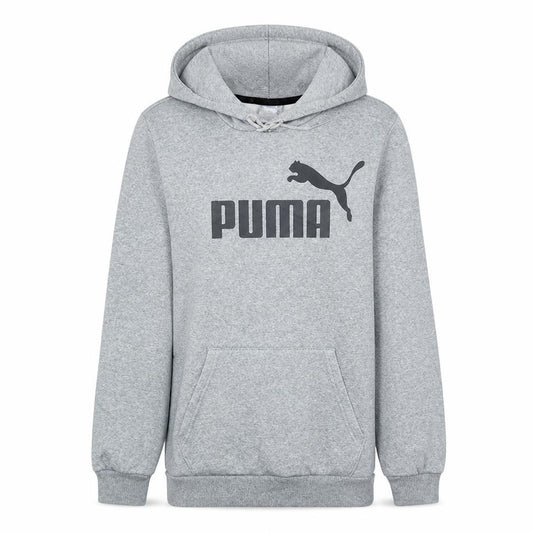 Puma Mens Grey XS Pullover Hoodie Fleece Logo Sweatshirt