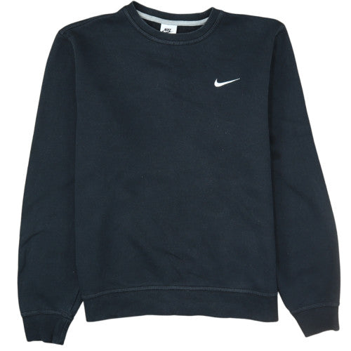 Nike Men's Black Regular Fit Crew Neck Fleece Sweatshirt M