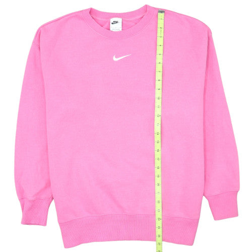Nike Women’s Pink Crew Neck Pullover Sweatshirt Small Casual