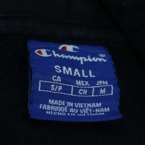 Champion Men's Black Small Pullover Hoodie Embroidered Logo