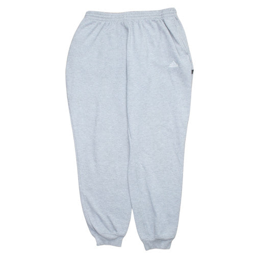Adidas Men's Grey Fleece Jogger Sweatpants Size L Regular Fit