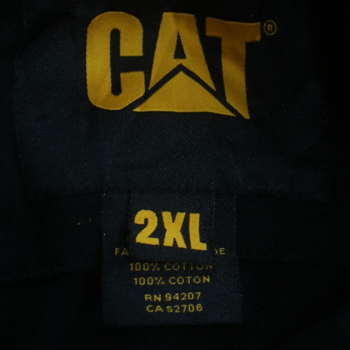 Caterpillar Men's Black 2XL Sleeveless Hooded T-Shirt