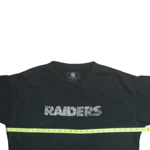 NFL Raiders Men's Black XL Fleece Pullover Sweatshirt