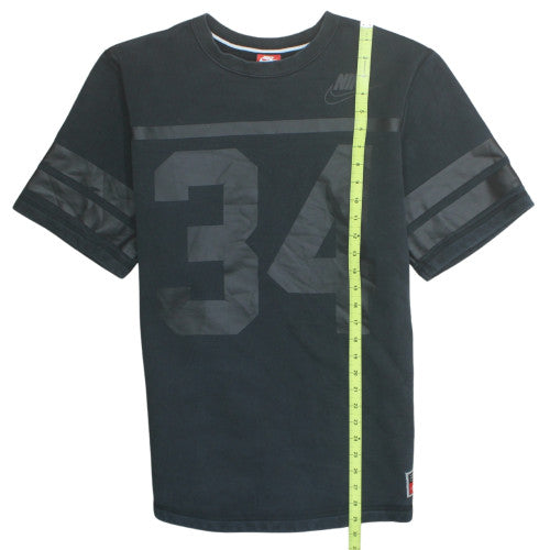 Nike Men's Black Graphic 34 Crew Neck Short Sleeve T-Shirt Size M