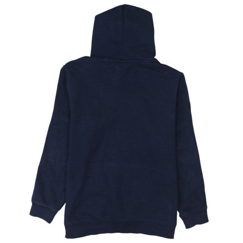 FILA Men’s Blue XL Pullover Hoodie with Logo and Striped Sleeves