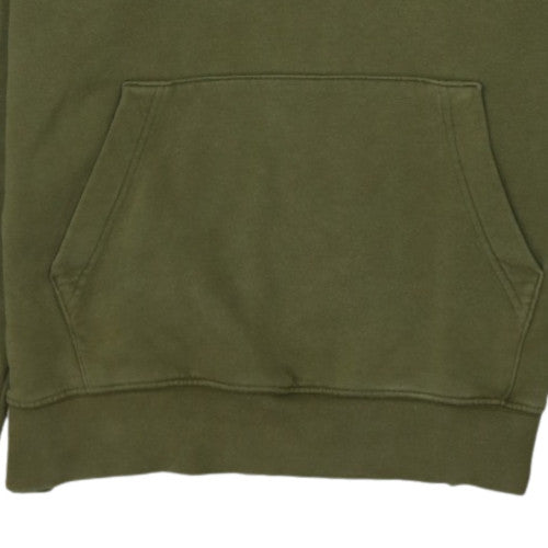 Nike Women Khaki Pullover Hoodie M Tall Cotton Blend Fleece