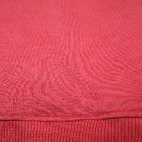 Nike Womens Red Pullover Hoodie L Cotton Blend Casual Sweatshirt