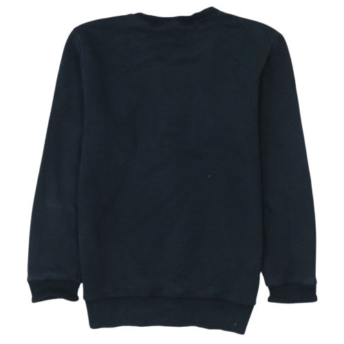 Adidas Womens Black Size M Pullover Sweatshirt Football Logo Crew Neck