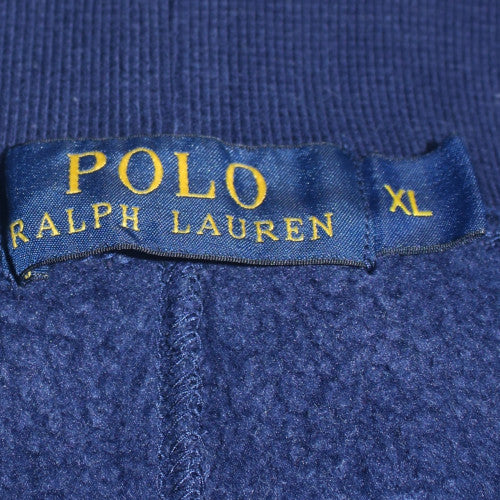Ralph Lauren Men's Blue XL Fleece Sweatpants with Drawstring Waist