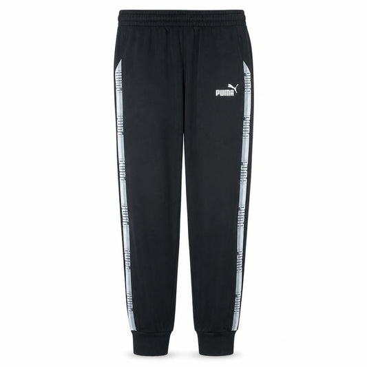 Puma Men Black L Jogger Activewear Tapered Sweatpants