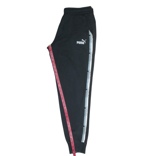 Puma Men Black L Jogger Activewear Tapered Sweatpants