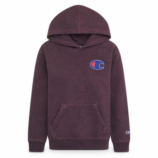 Champion Womens Burgundy Hoodie L Cotton Pullover Casual Sweatshirt