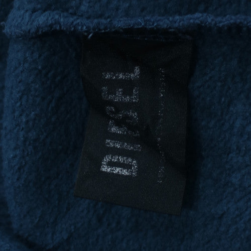 Diesel Men's Blue Pullover Hoodie L Regular Fleece Logo Sweatshirt