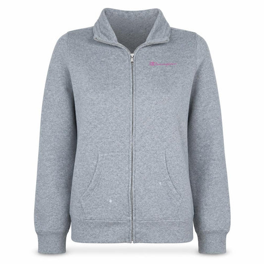 Champion Womens Grey Full Zip Sweatshirt Medium Hooded Style