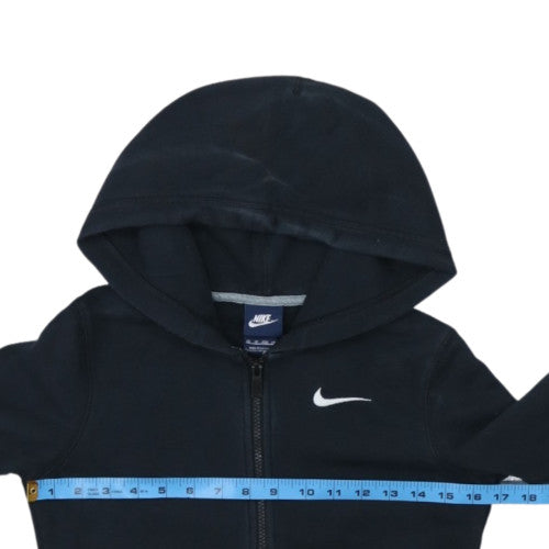 Nike Womens Black XS Full Zip Hoodie Cotton Blend