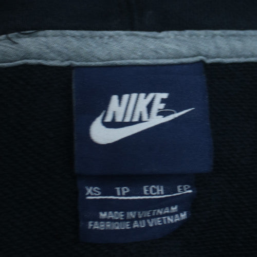 Nike Womens Black XS Full Zip Hoodie Cotton Blend