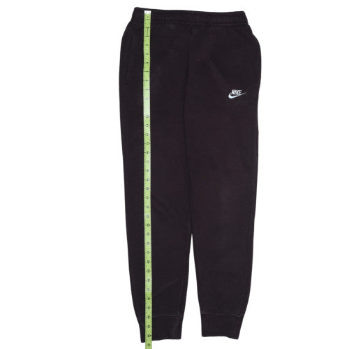 Nike Men Black Jogger Sweatpants S Regular Fit Elastic Waist