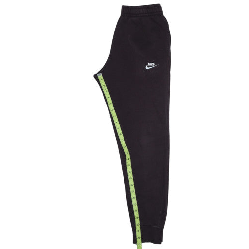 Nike Men Black Jogger Sweatpants S Regular Fit Elastic Waist