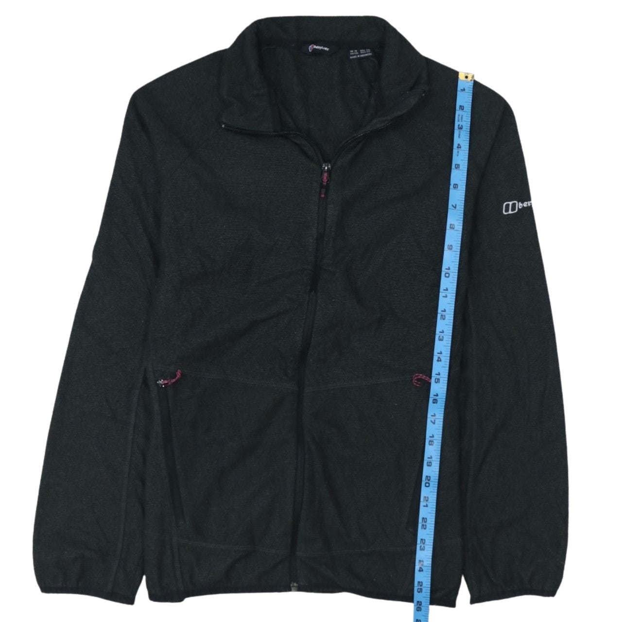 Berghaus Womens Black Size 18 Full Zip Fleece Jacket