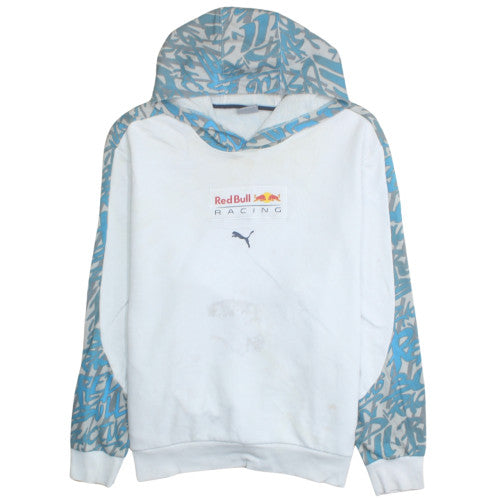 Puma Red Bull Racing Men's White Blue XL Pullover Hoodie