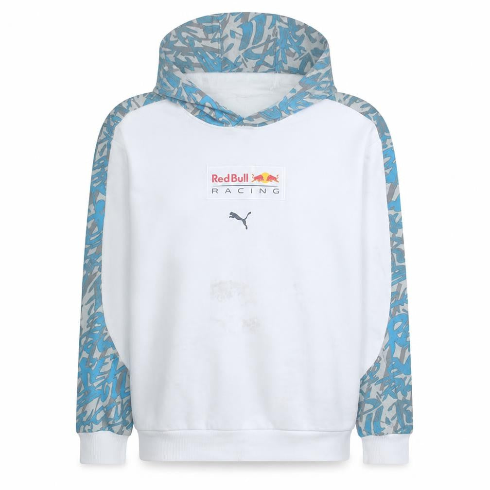 Puma Red Bull Racing Men's White Blue XL Pullover Hoodie