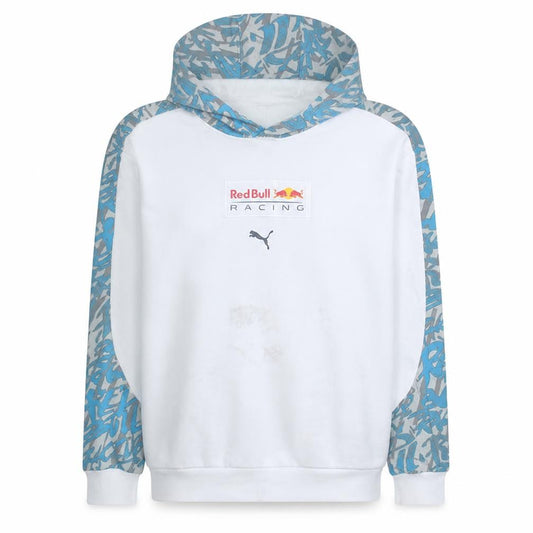 Puma Red Bull Racing Men's White Blue XL Pullover Hoodie