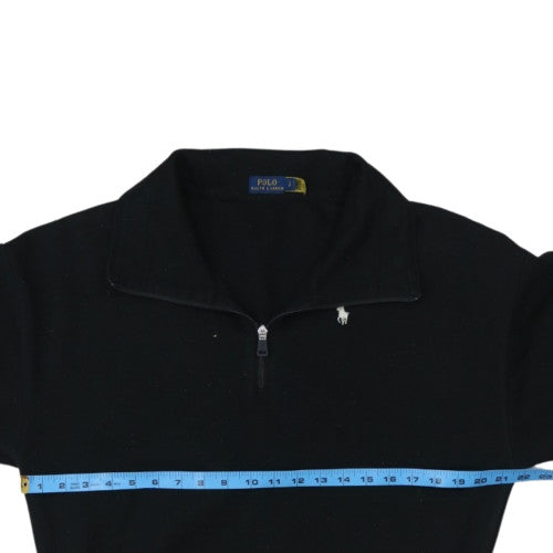 Polo Ralph Lauren Men's Black 1/2 Zip Sweatshirt Size S Classic Fit