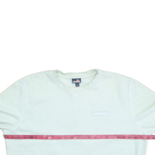 Ellesse Mens Green Logo Pullover Sweatshirt L Regular Fit