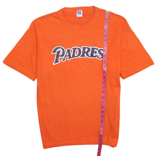 Russell Athletic Men's Orange Padres Graphic Crew Neck T-Shirt XL