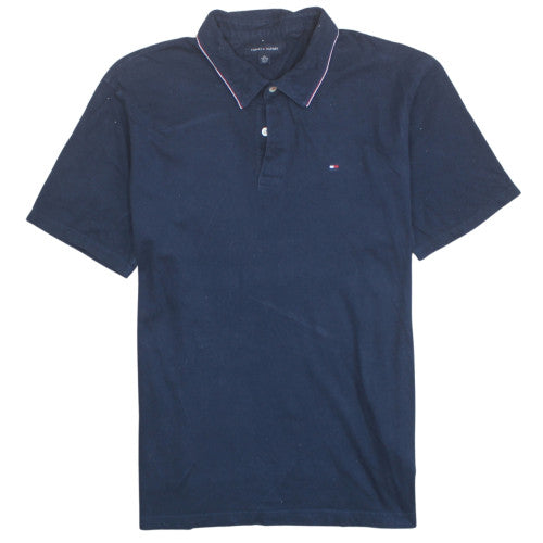 Tommy Hilfiger Men's Navy Blue XL Classic Short Sleeve Polo Shirt