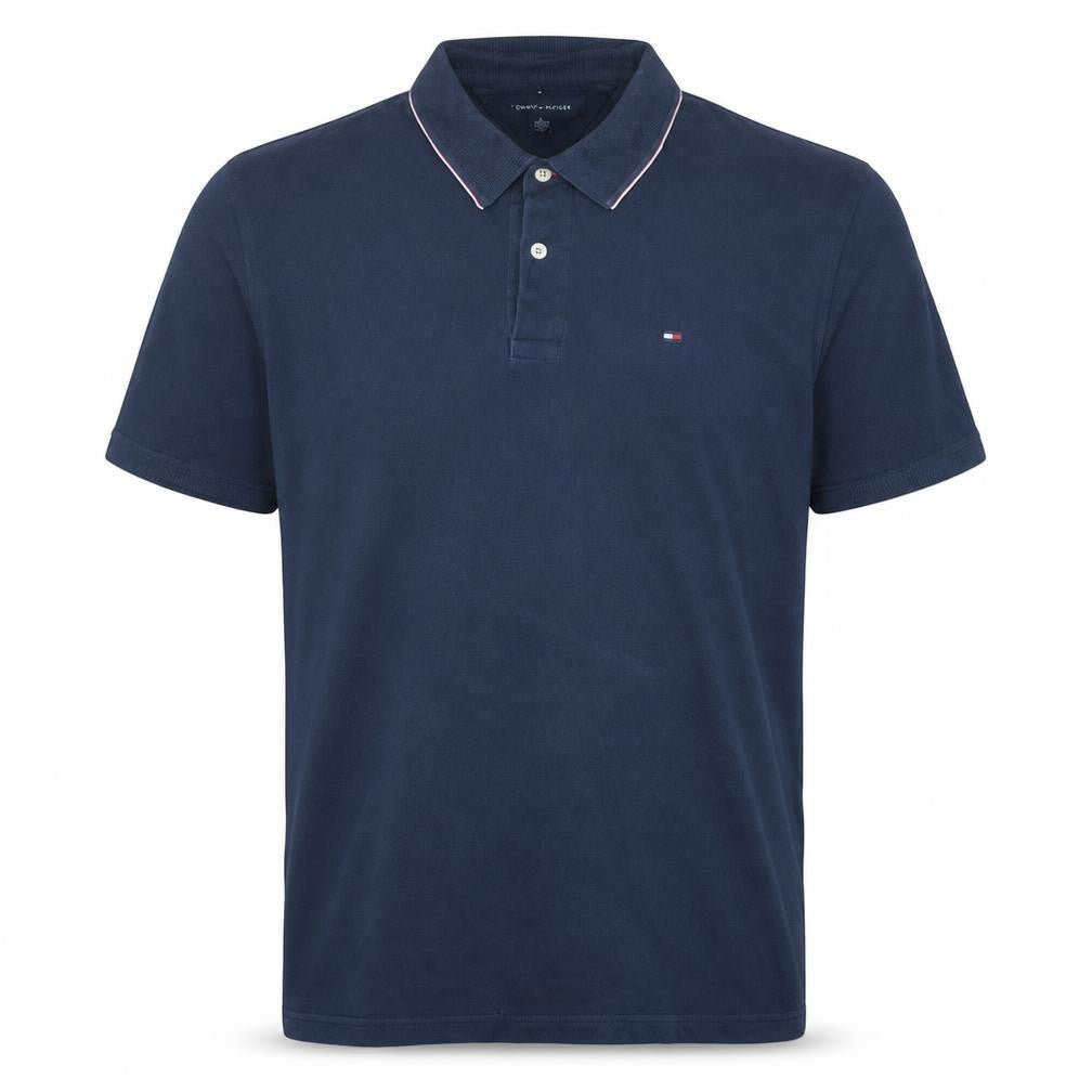 Tommy Hilfiger Men's Navy Blue XL Classic Short Sleeve Polo Shirt