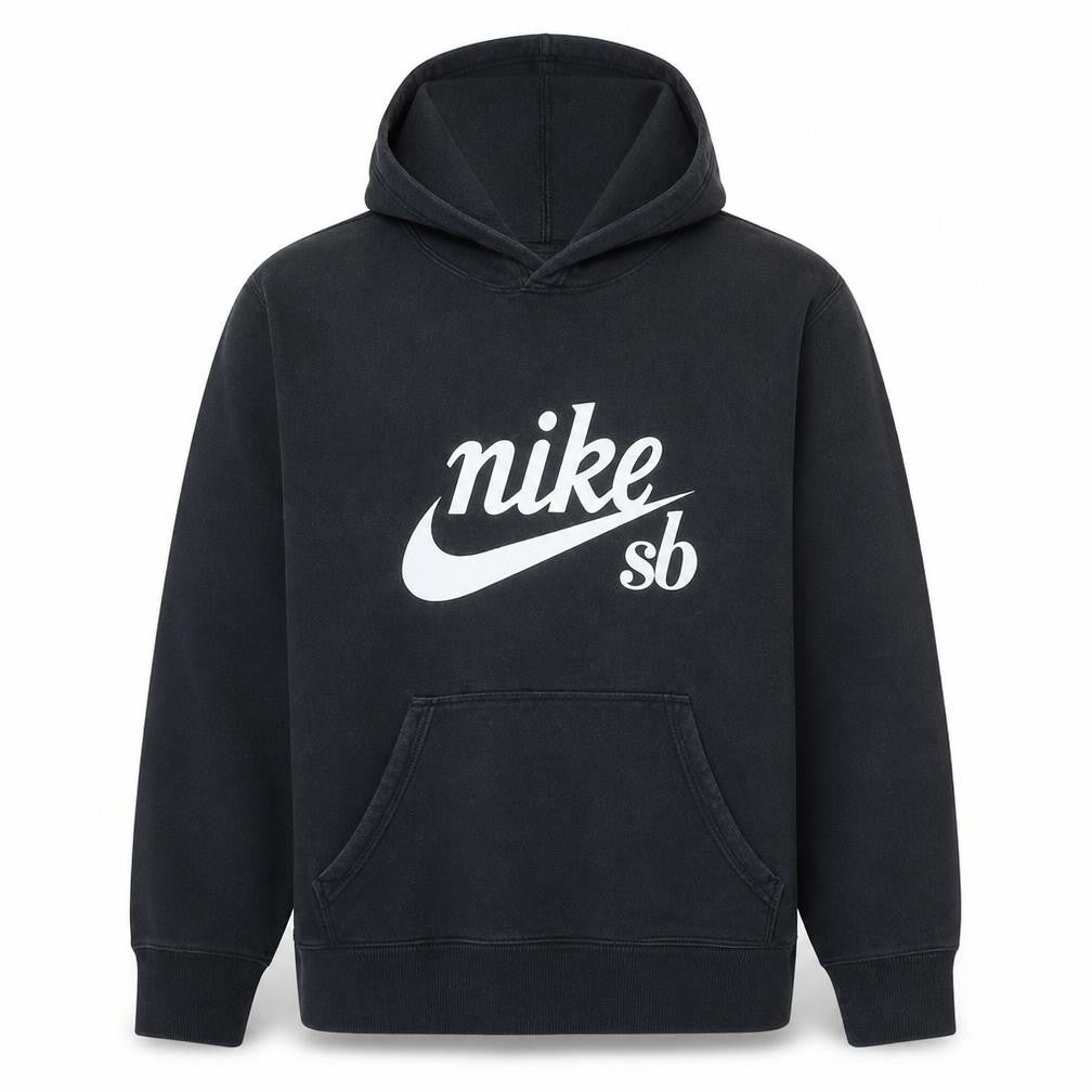 Nike SB Men's Black Pullover Hoodie Size S Graphic Logo Fleece