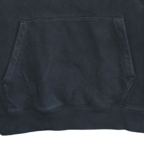 Champion Womens Black Small Pullover Hoodie 100% Cotton Logo Design