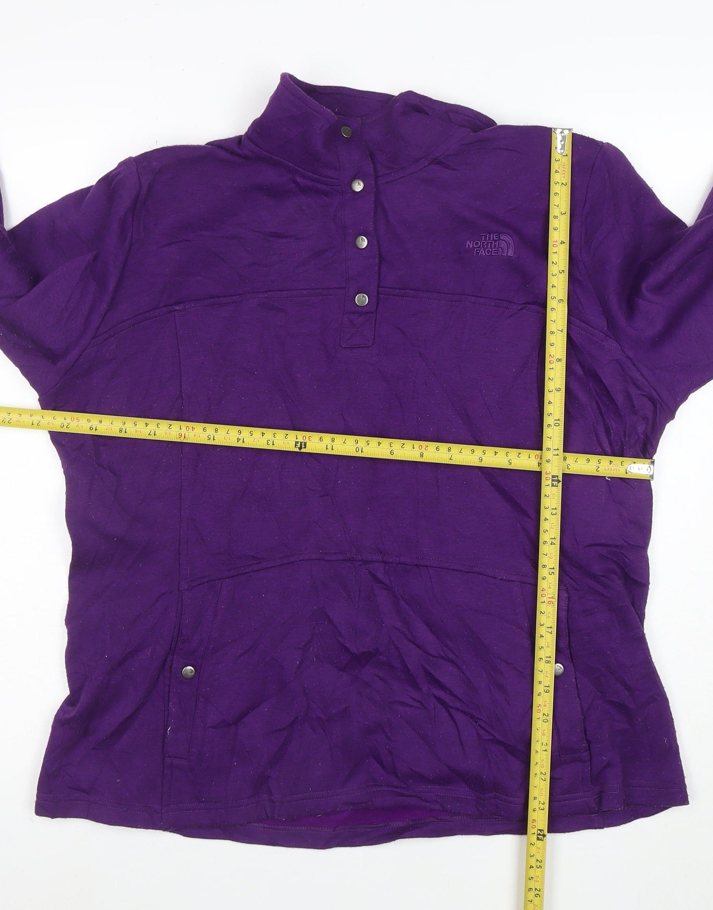 The North Face Womens Purple XL Henley Sweatshirt Pullover
