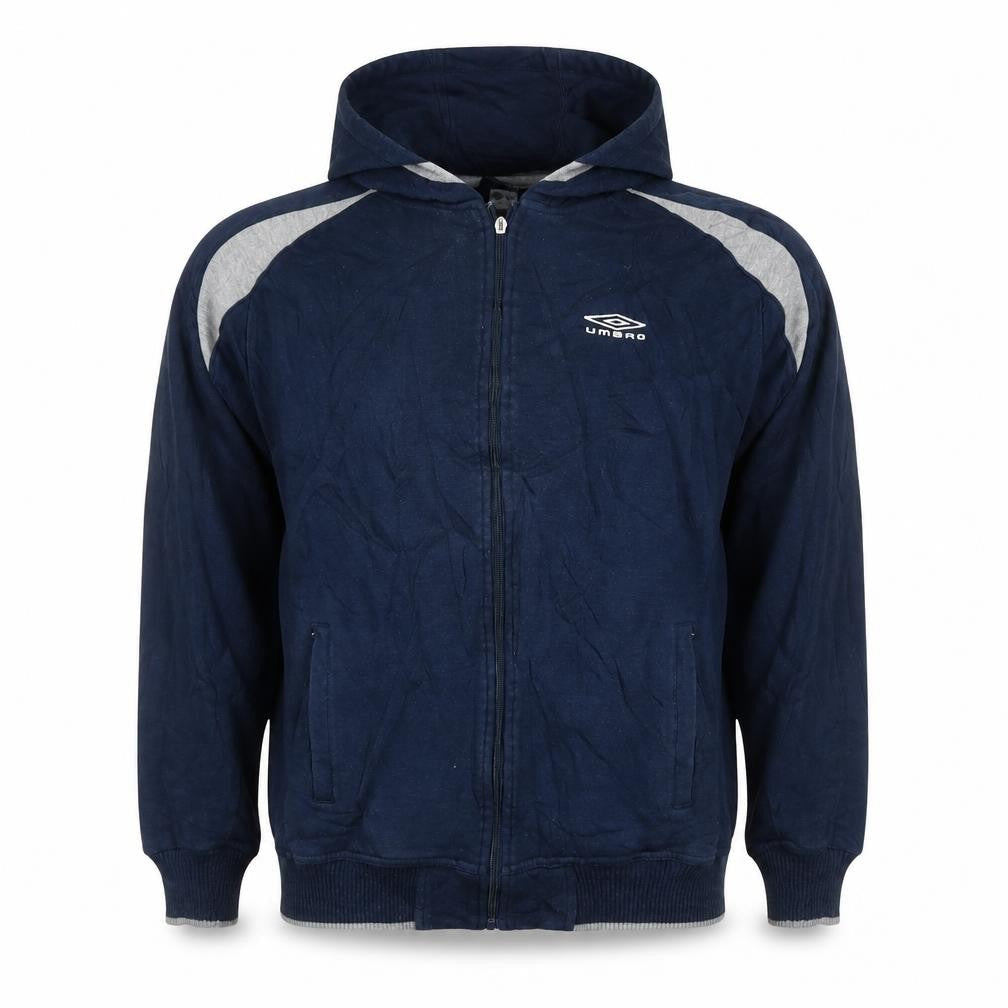 Umbro Men's Blue Full Zip Hoodie Small Regular Fit Sportswear