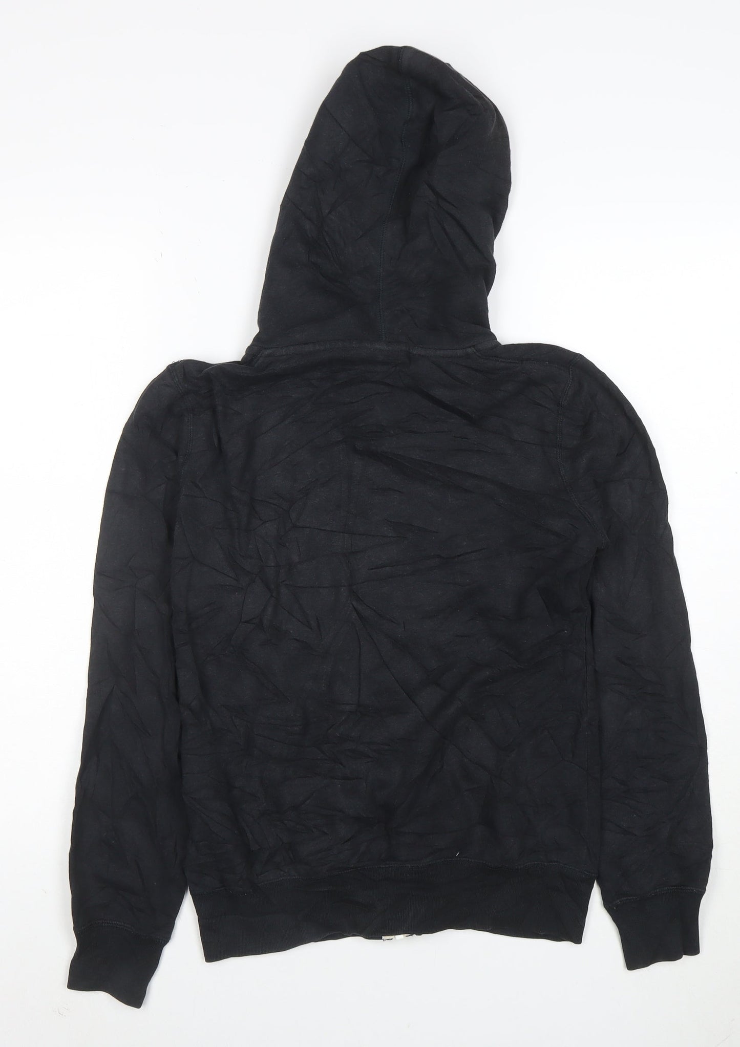 Nike Women's Black XS Full Zip Hoodie Cotton Blend Zip Pockets