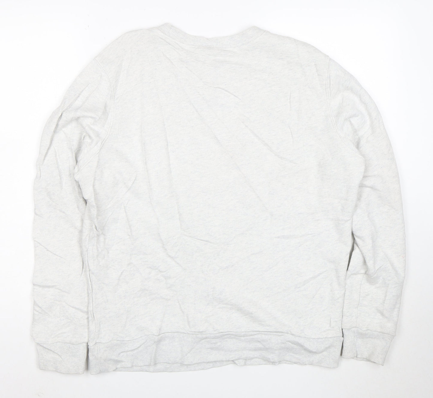 Reebok Men’s Grey Crew Neck Pullover Sweatshirt L