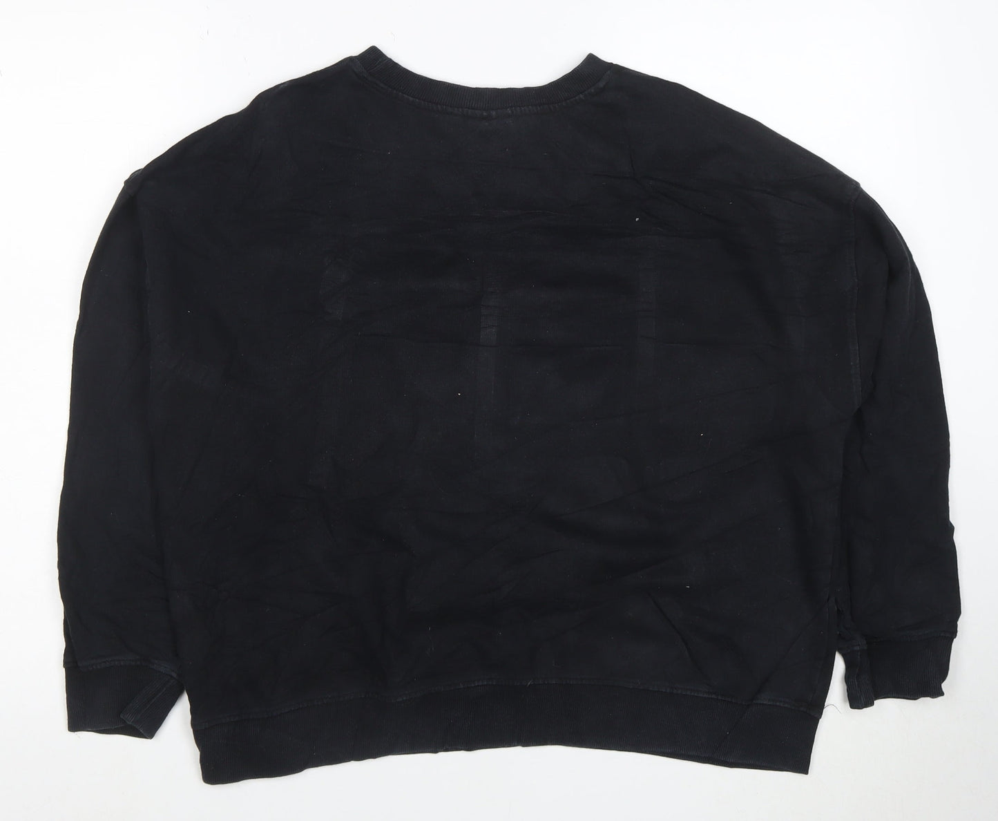 Disney Minnie Mouse Womens Black M Pullover Sweatshirt