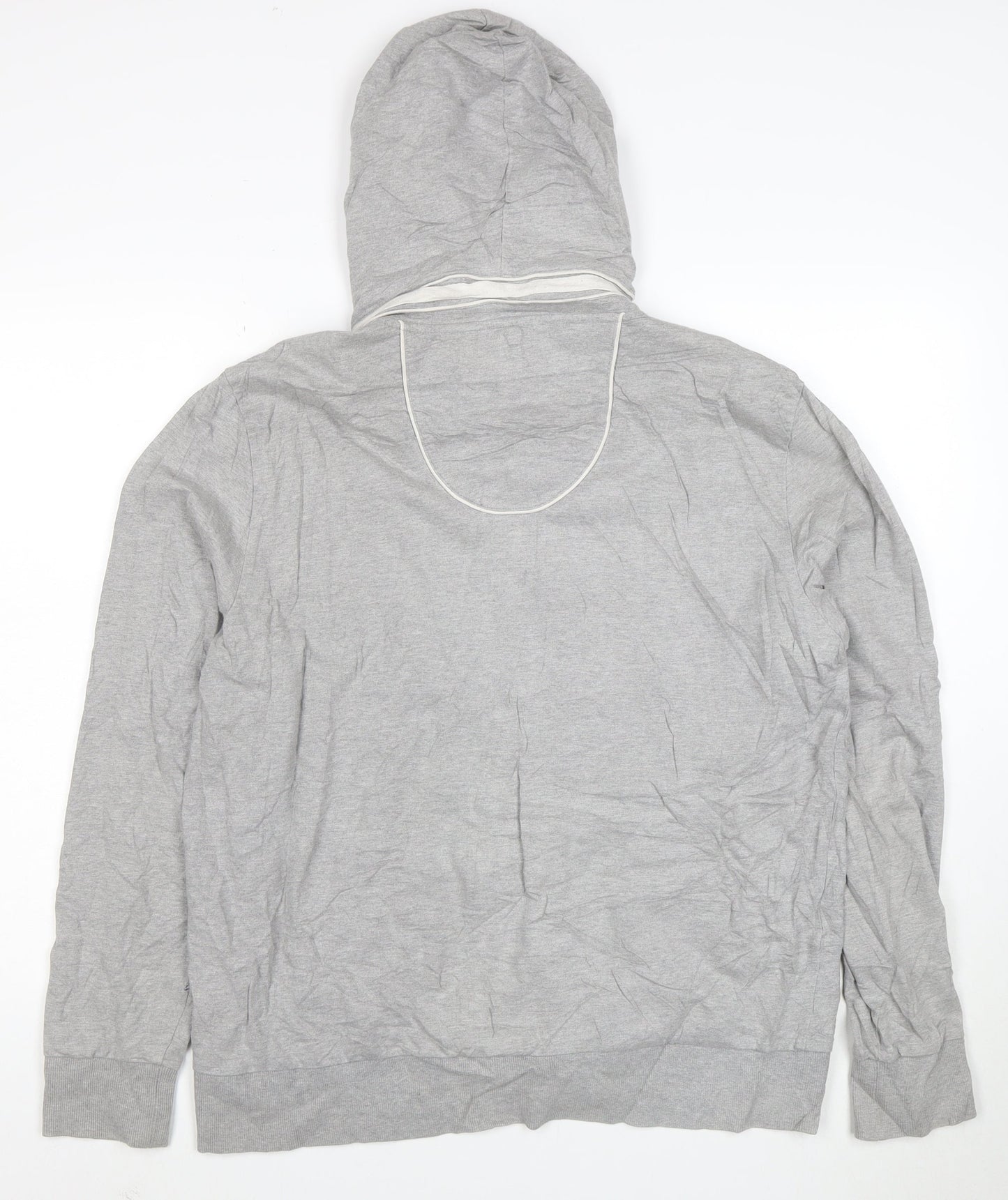 Hugo Boss Mens Grey Full Zip Hoodie 7XL Regular Fit