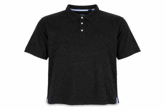 Chaps Men's Black 2XL Cotton Polo Shirt Classic Short Sleeve