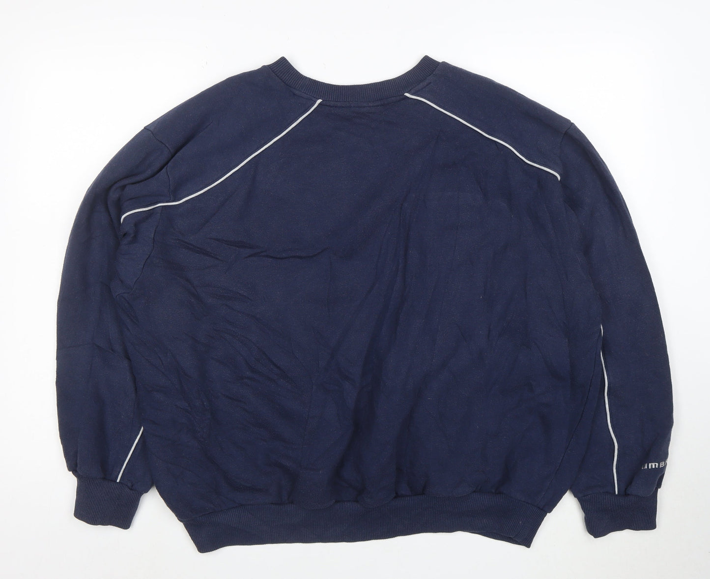 Umbro Men's Blue 2XL Pullover Sweatshirt Crew Neck Sportswear