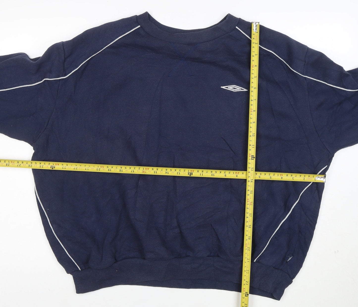 Umbro Men's Blue 2XL Pullover Sweatshirt Crew Neck Sportswear