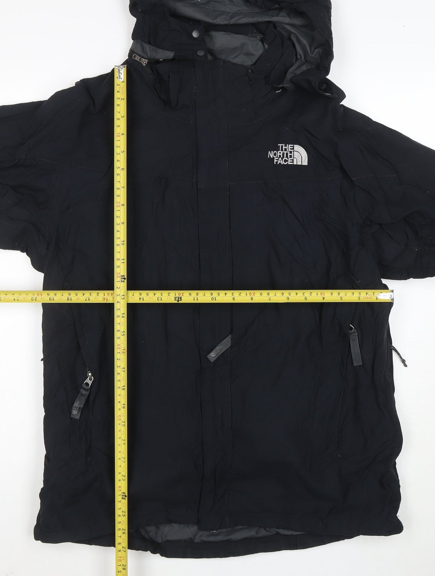 The North Face Men's Black M HyVent Waterproof Hooded Rain Jacket