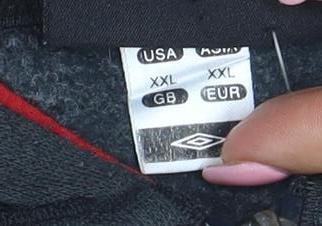 Umbro Men's Black 2XL Full Zip Hooded Sweatshirt with Logo